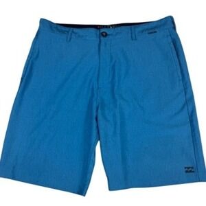 Billabong Hybrid Shorts Mens 36 Platinum X Stretch Blue Herringbone MZ165HEB